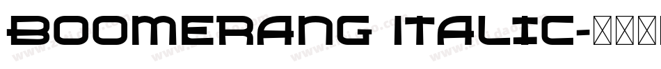 Boomerang Italic字体转换